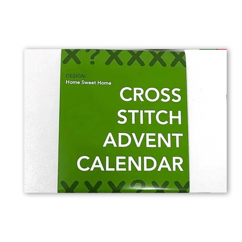 TEMU Embroidered Christmas Countdown Calendar, Festive Decoration, Packaged In A Gift Box With 24 Compartments