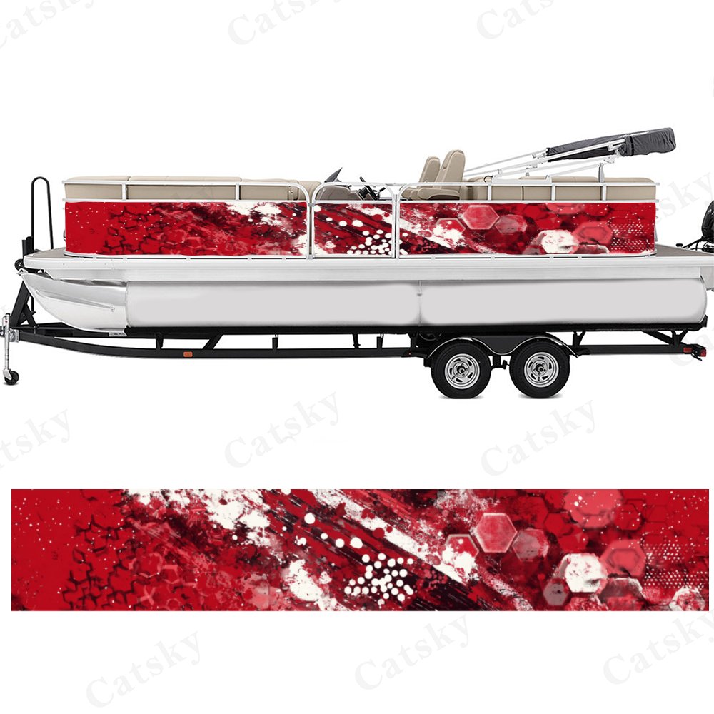 Durable Waterproof PVC Stickers for Boats, 2pcs