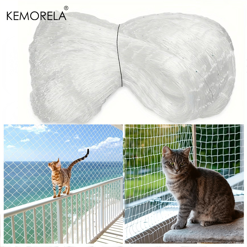E-shop KEMORELA Balkon Transparentes Gitter Katzenzaun, Balkon Katzenschutznetz, Geeignet für Fenster, Treppen, Indoor- und Outdoor-Katzennetz,