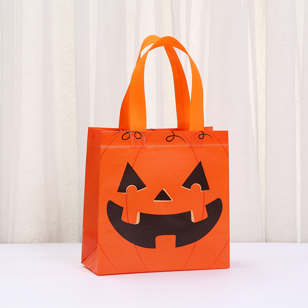 TEMU 2pcs Give Her/him A Gift - The Colorful Halloween Cartoon Gift Bag - The Funny "trick Or Treat" Tote Bag For The Candy Store, The Candy Bag For