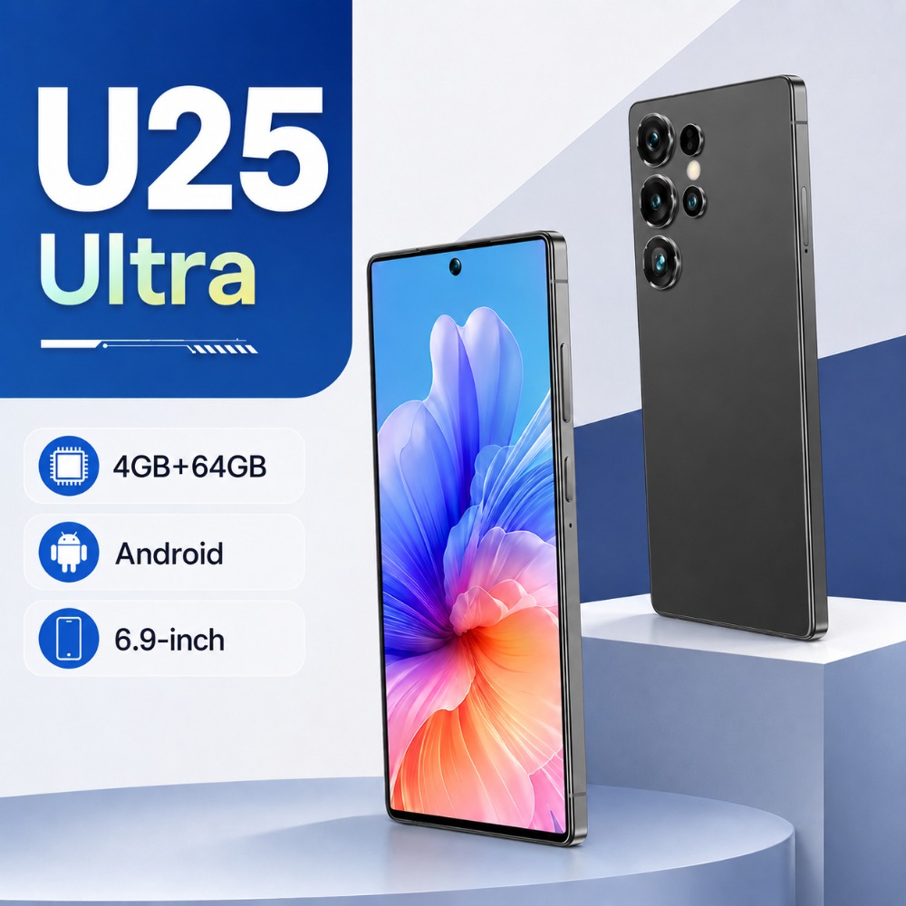 fashionable music and gaming phone of 2026 c25 ultra 4gb 64gb     smartphone 6 9 full hd display built in pen unlocked for worldwide use   earphone and case Product details 6