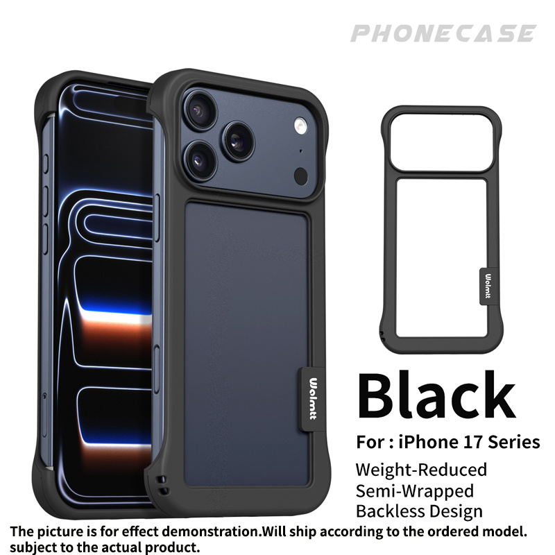 TEMU Coque de téléphone - Applicable à Iphone 17, coque de téléphone à demi-couverture, Iphone 15, Iphone 16 Pro Max, coque en silicone , Iphone 13,