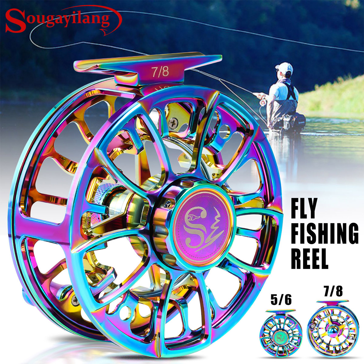 3 4 9 10wt fly fishing reel with line combo 3 5 8 wt fly line backing  leader cnc machined fly reel - sports & outdoors - Temu