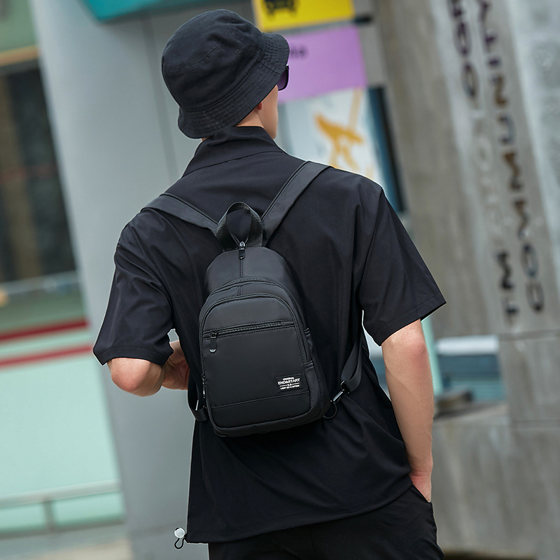 trendy mini small backpack for men dual use chest bag lightweight outdoor   small backpack for men and women