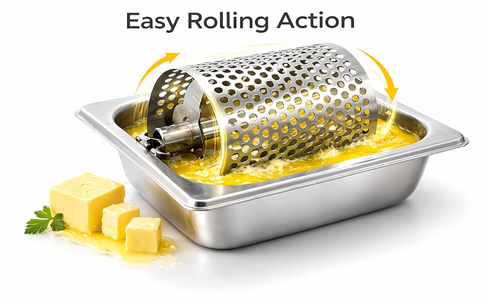 bun butter roller griddle stainless steel wheel griddle spreads butter on buns bread and toast bbq camping grill cooking tools Product details 1