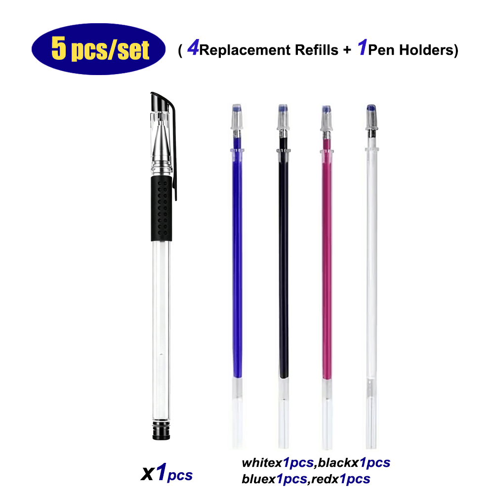 TEMU Juego de rotuladores de borrables con , de tinta (, , , azul), punta de escritura de 1 mm, tinta a prueba de fugas, se desvanece automáticamente