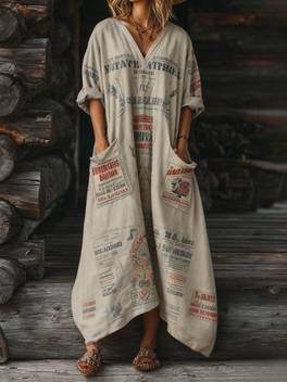 plus size 3d printed pattern fiber material comfortable and breathable v neck vintage floral print versatile clothing essential for during holidays an gift for thanksgiving christmas and new year