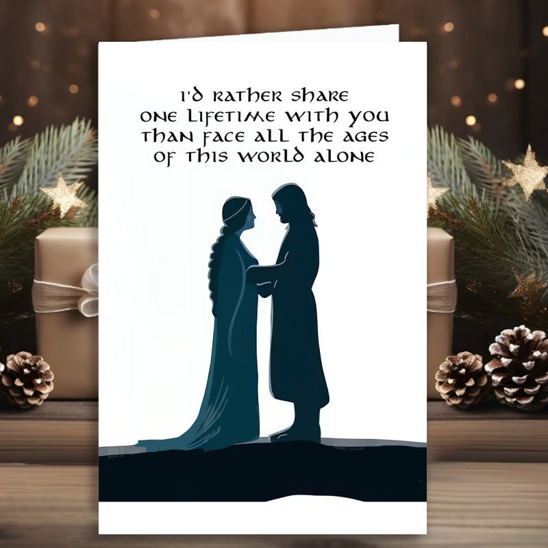 

's Day Greeting Card Love Christmas Gift 1pc, Funny Aragorn And Card, Unique Gift For Husband Wife Boyfriend Girlfriend, Ideal For Christmas Anniversary, Envelope Random