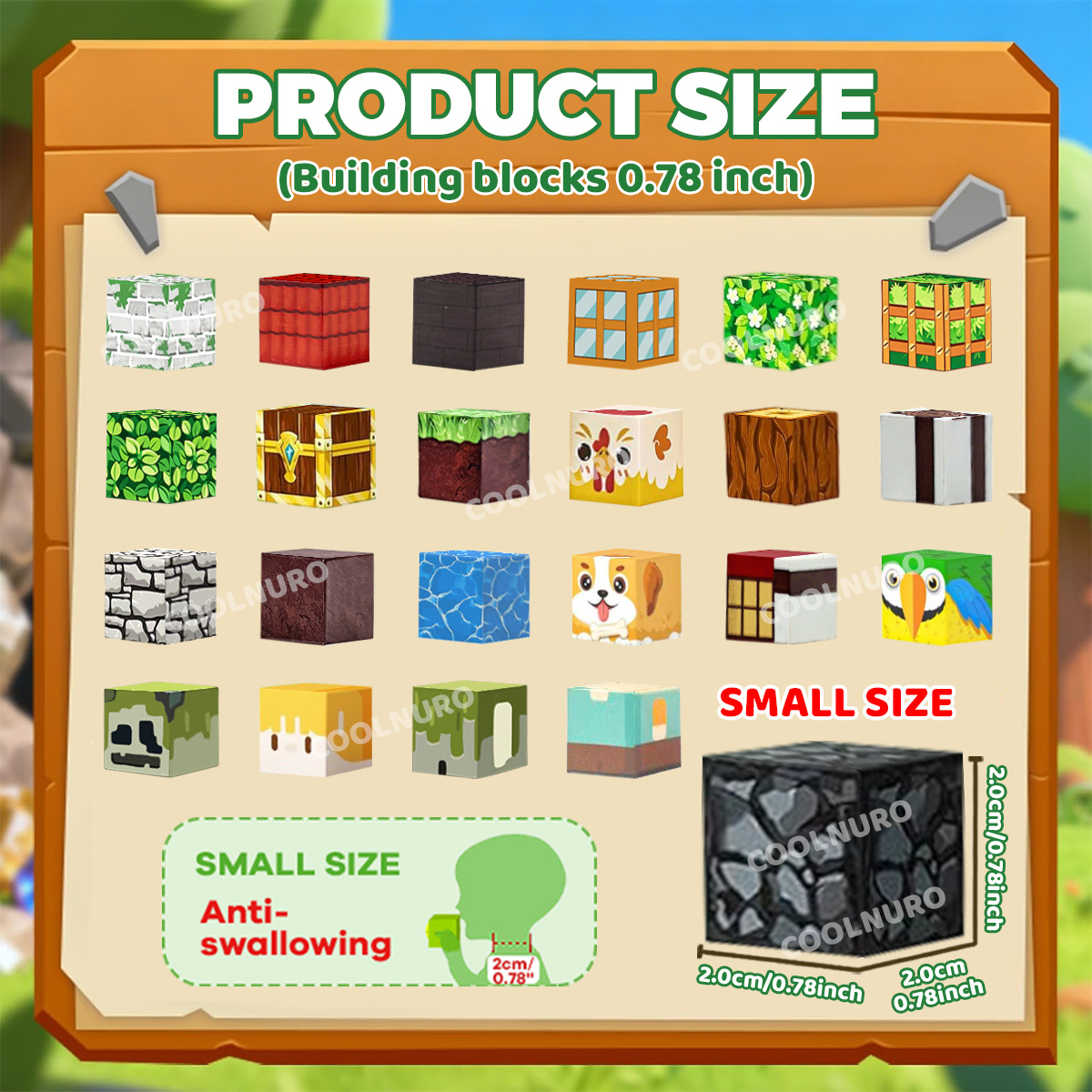 COOLNURO Magnetic Building Blocks STEM Kit with Forest-Themed Pieces