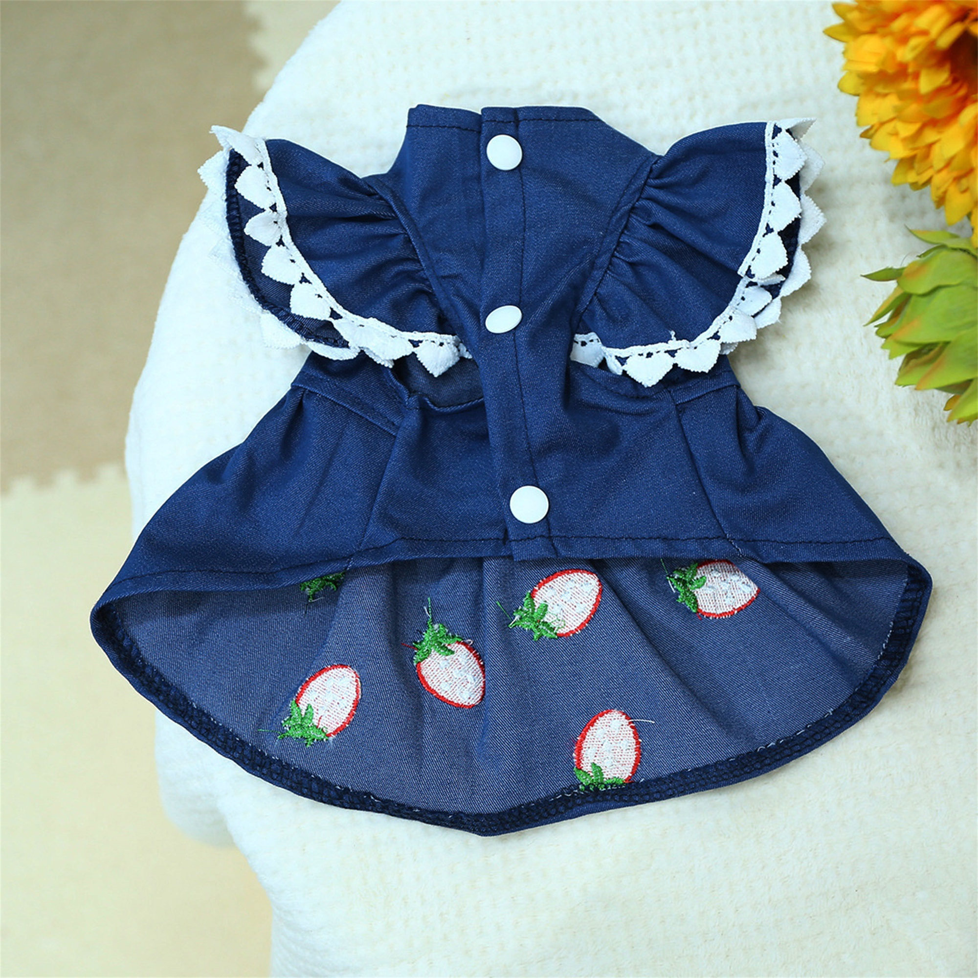 claire underwood blue dress Shop embroided striped baby dress Online main image 0