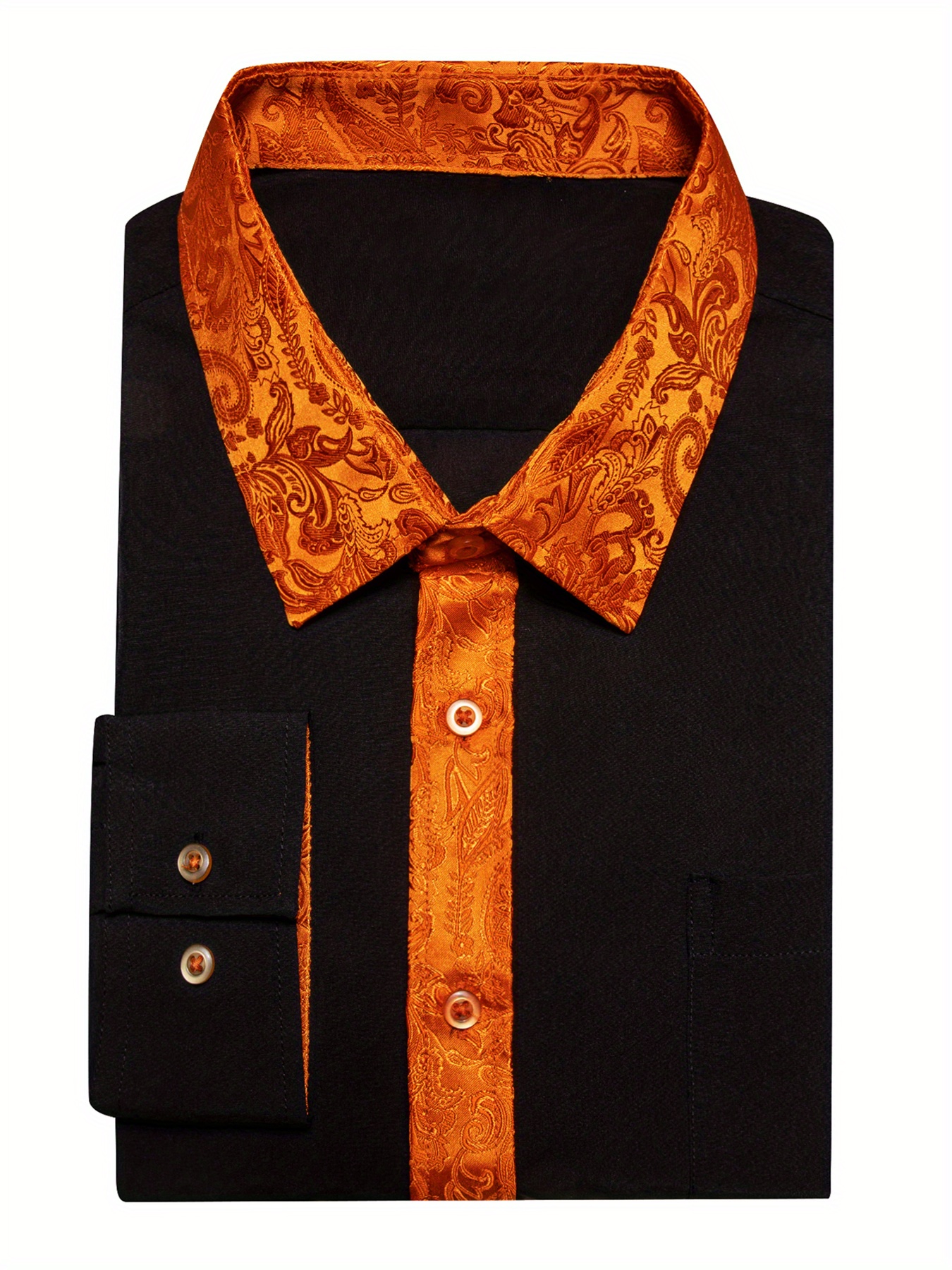 black and orange dress shirt TSG King Charles Shooting Shirt (Orange/Black Buffalo)