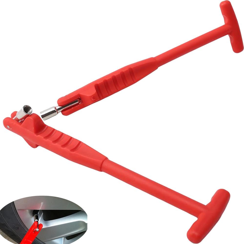 TEMU 2pcs Valve Stem Puller Installation Tool, Car Tire Valve Core Remover With Long Handle, Scratch-free Valve Stem Removal Tool, Suitable For