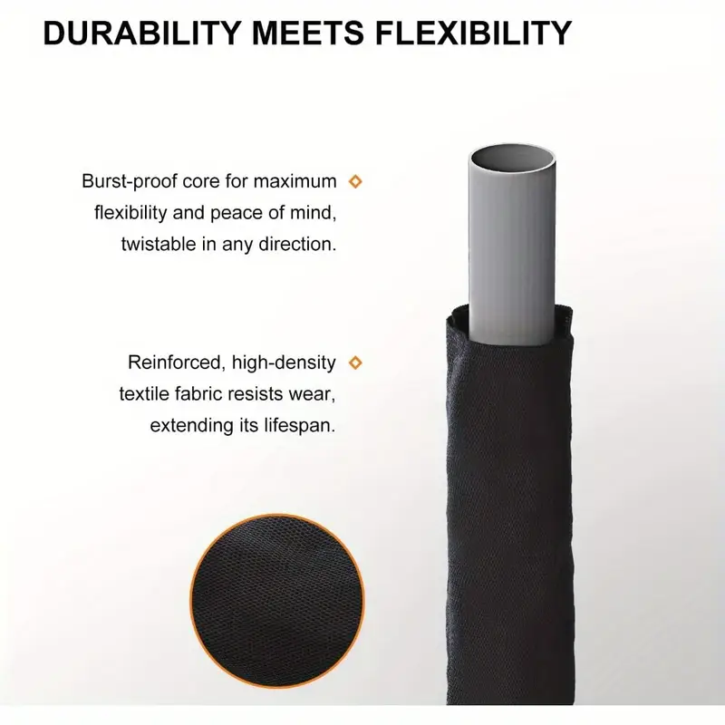 22 86metergarden hose with 8 function nozzle leak proof design quick connect universal connector threadt heavy duty rubber hose for outdoor pet washing car cleaning yard care compact storage fit garden hose holder Product details 2