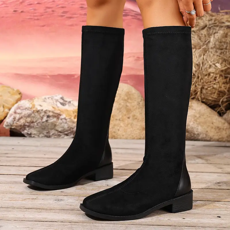 cocktail dress knee high boots Knee-high boots and dresses are a winning combo for easy style this time of year
