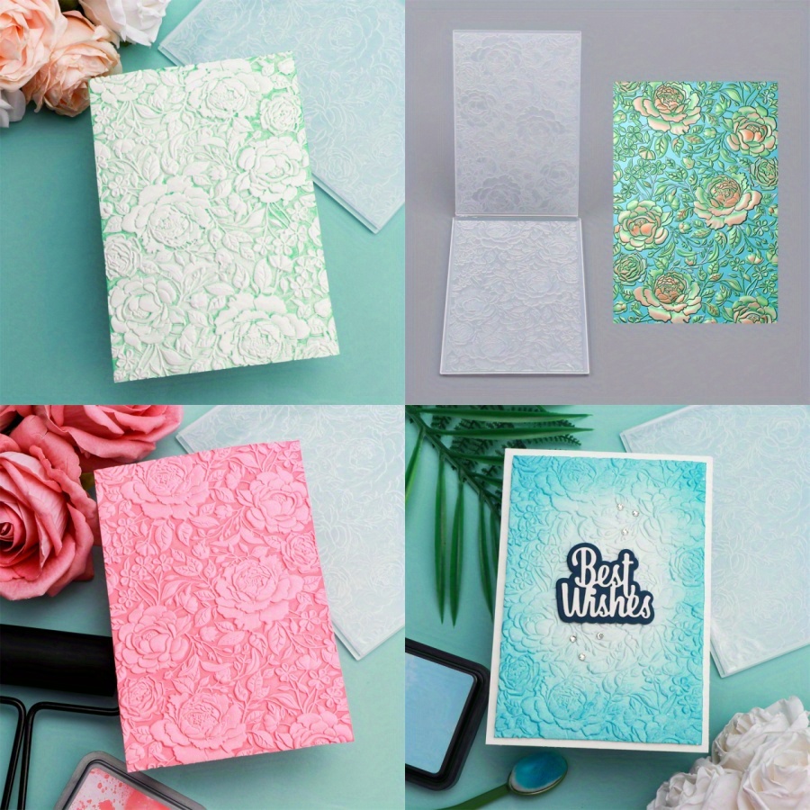 Ear Impression Material 2 Pieces 3D Embossing Folder For Card Making ...