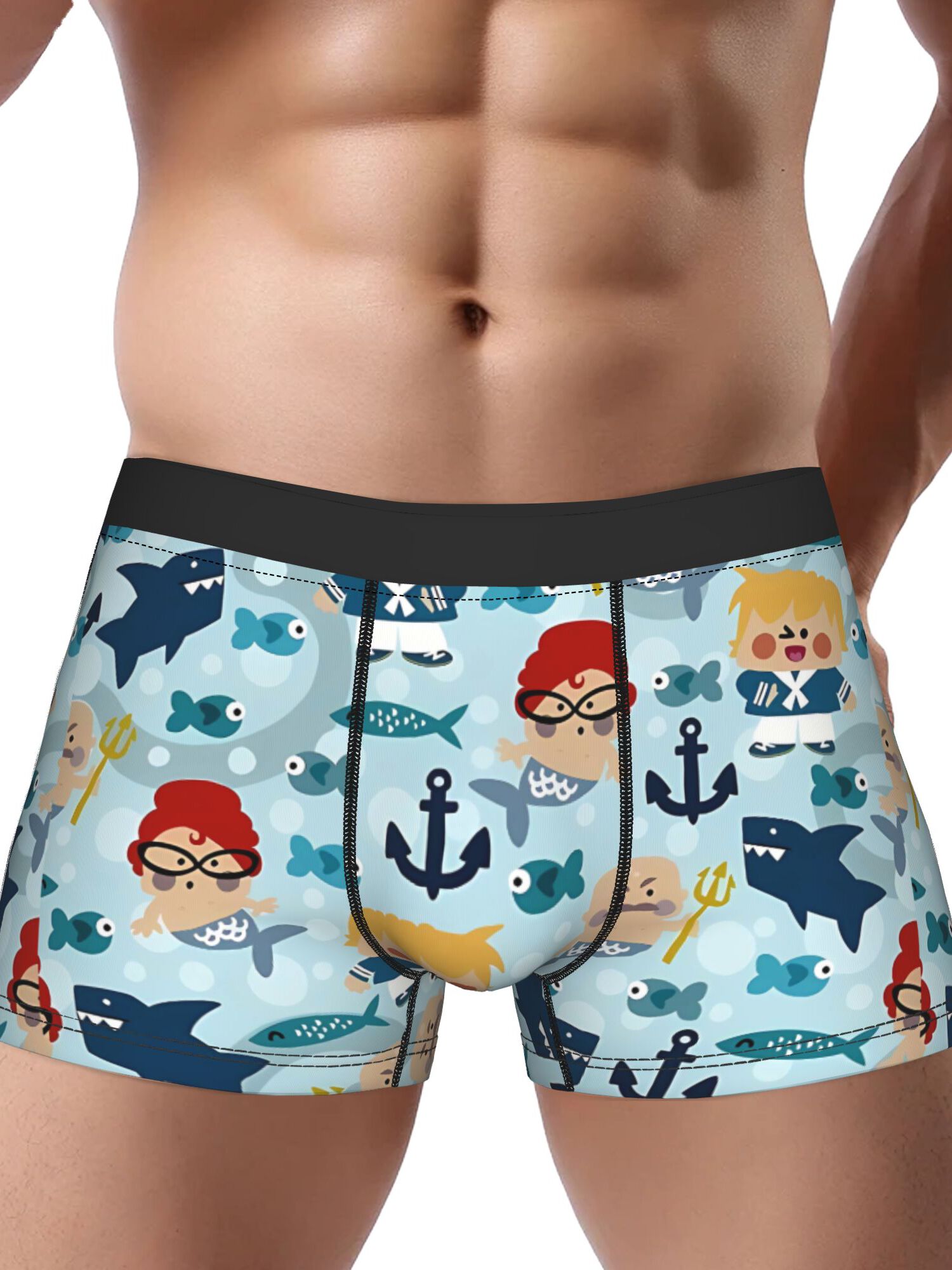   men s   boxer briefs - stretchy polyester underwear with shark,   & fish print,   fit for casual attire, casual underwear |   print briefs | medium  , animated boxer, fox underwear furry  , panda boxer pants,   underwear, animal boxer, boxer for men, dinosaur boxer underwear for men, dinosaur briefs for men, underwear men, men boxer, funny men boxershort, funny men briefs, nice men boxer, men boxer   0