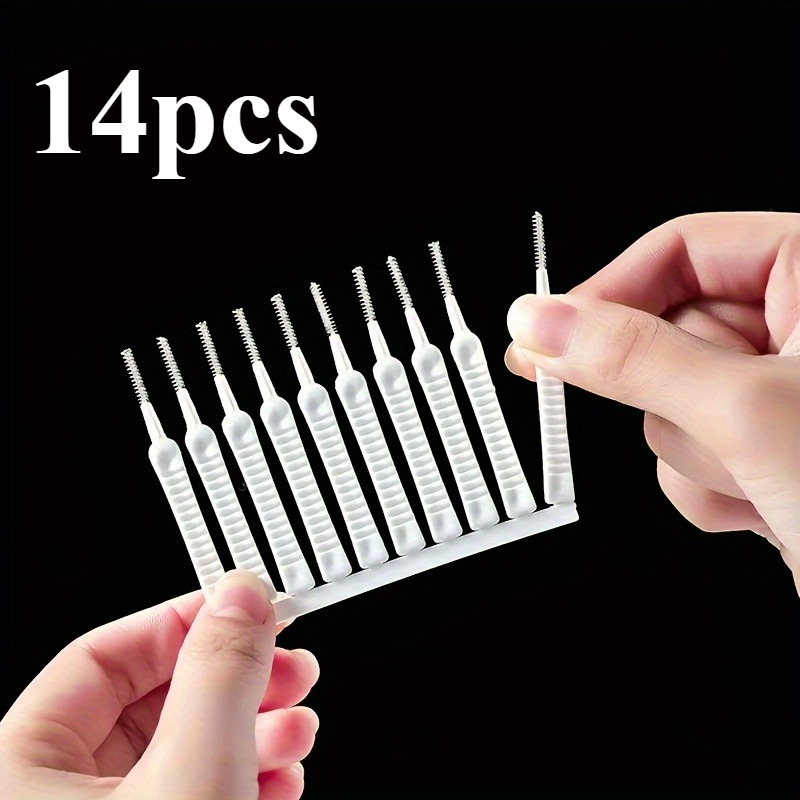 14pcs Shower Head Cleaning Brush, White Multi-Functional Shower Head Gap Cleaner, Home Bathroom Accessory, Suitable for All Seasons Sinterklaas