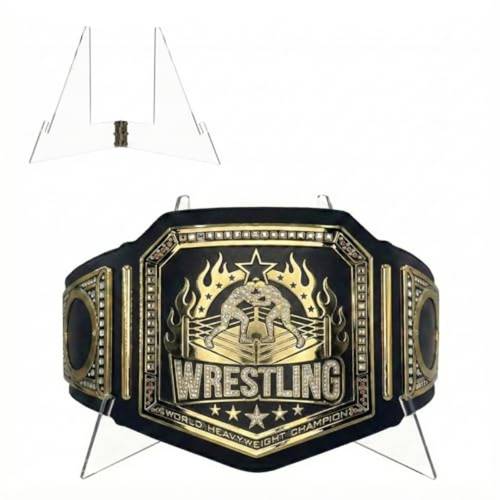 acrylic hip belt display stand with high flexibility suitable for wrestling hip belt and other acrylic belts 5 4 inches