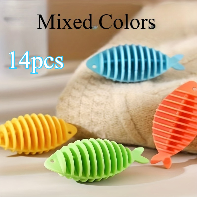 14pcs Reusable Laundry Balls - Remove Hair, Prevent Clothes From Tangling, Reduce Wrinkles, Enhance Cleaning , Durable And No Electricity
