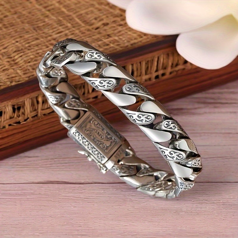 925银男士手链 | 复古风，生日礼物送男友或父亲的理想选择 商品详情 4