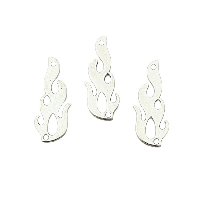 TEMU 20pcs Jewelry Additions Small Flame Necklace Bracelet Keychain Pendant Hanging Ornament Jewelry Material