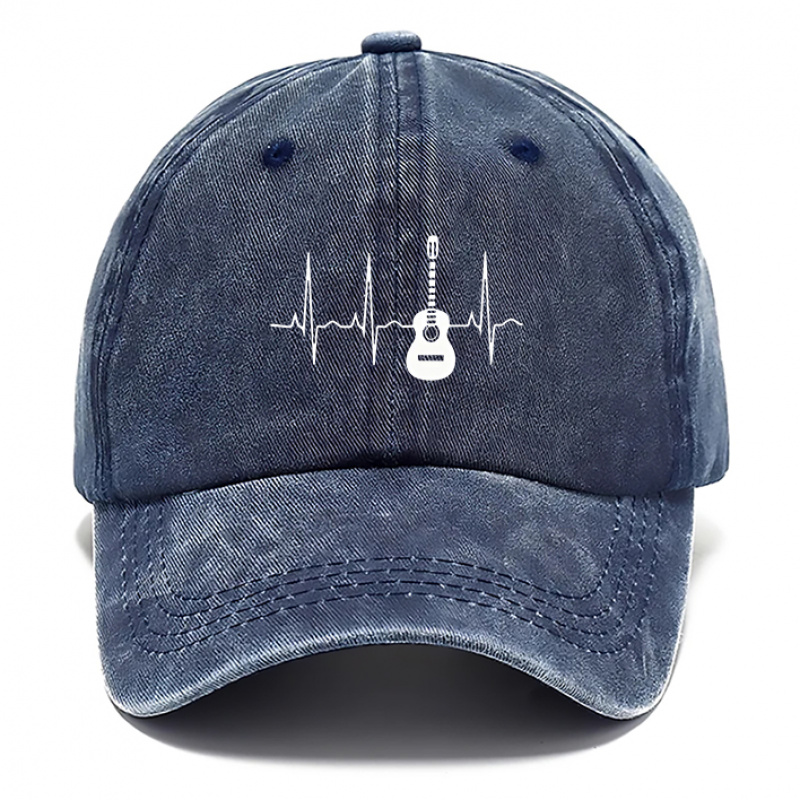 TEMU 1 pièce Casquette de baseball imprimée style guitare, Chapeaux tendance pour homme, Chapeau de plage pour femme, Casquettes de baseball