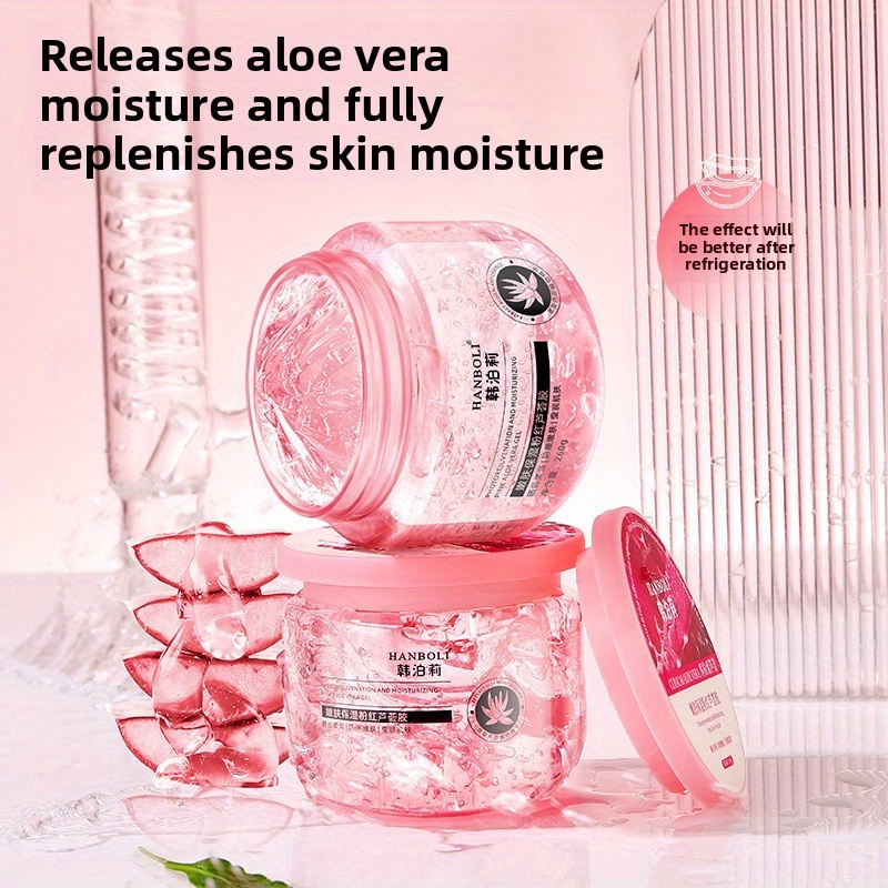 pink aloe vera essence gel hydrating moisturizing face body - Temu Mauritius