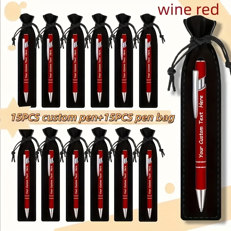 Image of 30 Customizable Metal Ballpoint Pens With Retractable Design, Lightweight And Durable. Ideal For Offices And Meeting Rooms, Perfect As Back-to-school, Christmas, Anniversary, And Holiday Gifts