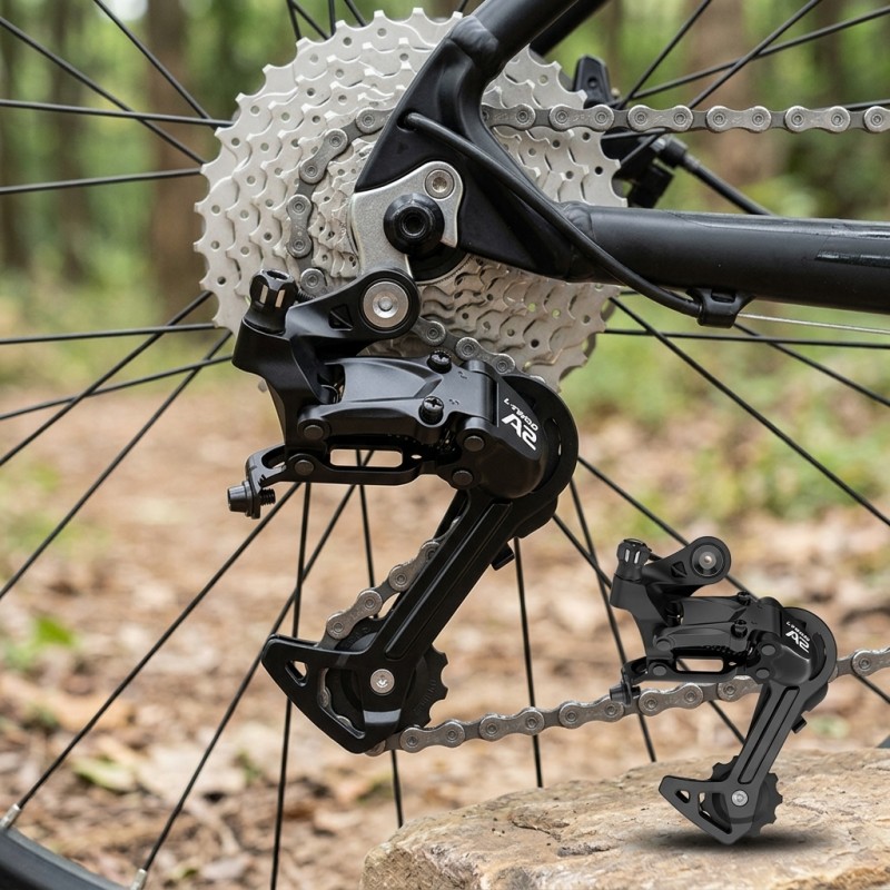 universal rear derailleur for mountain bike   bicycle gear shifter for mtb smooth speed switching transmission system compatible with    