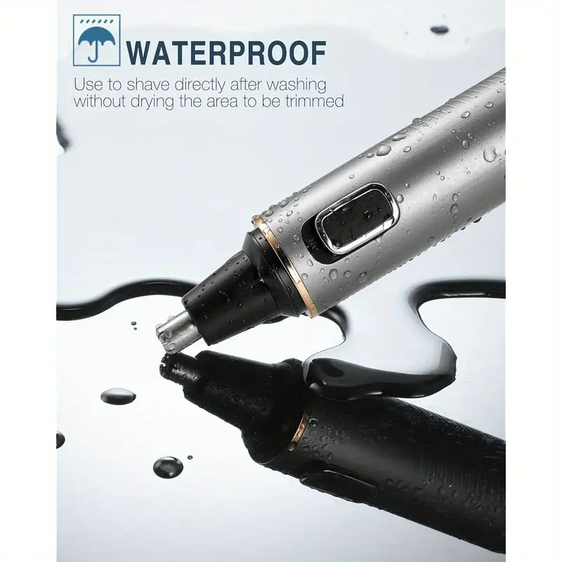 2 in 1 nose and ear hair trimmer professional suitable for wet and dry use with stainless steel blades Product details 5