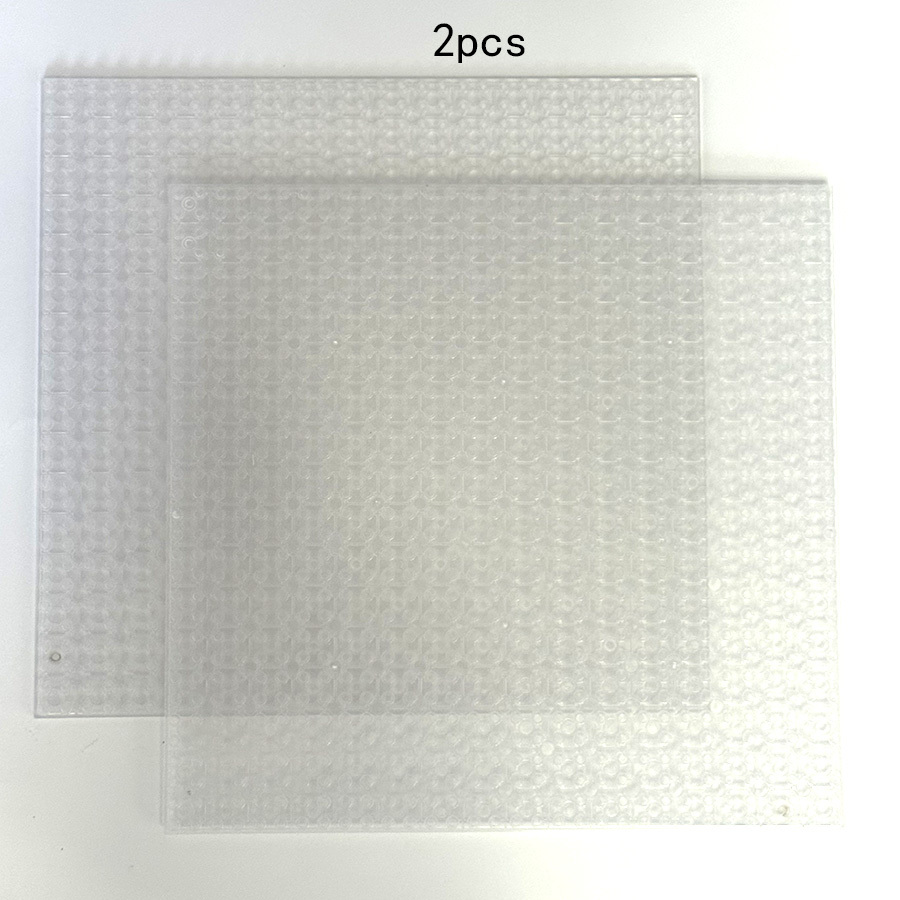 2pcs 10in*10in Double Side Base Plates Dots Small Particle Compatible Building Blocks Bricks Educational Base Plates Toys For Kids