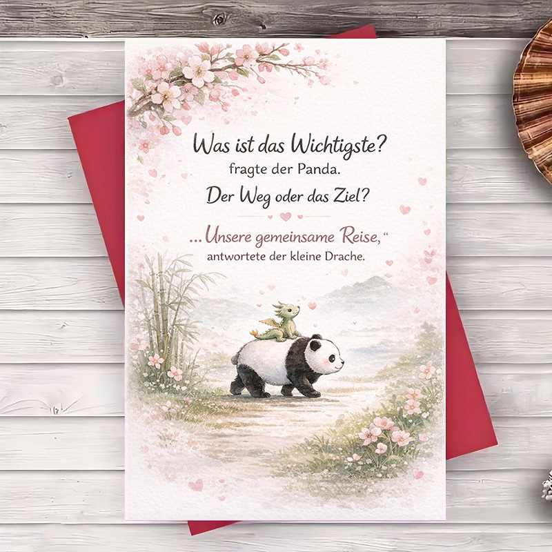 Adorable Card Featuring And A Dragon, Ideal For Conveying And Encouragement Or During Such As Birthdays, Anniversaries, To Care