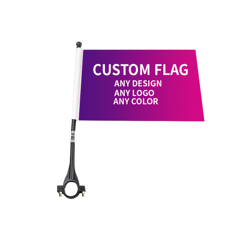 TEMU 1/2/3/ Customized Bike/motorcycle Flag Custom Photo And Text- Durable Polyester For Outdoor Lawn, Yard, Garden, Home Decoration, Personalized