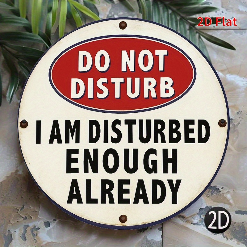 TEMU 2d Printed Artwork, 1pc, Please Do Not Disturb Gift Ideas, Bedroom Decor, Stylish Minimalist Office, Home Coffee Wall Decoration, Waterproof And