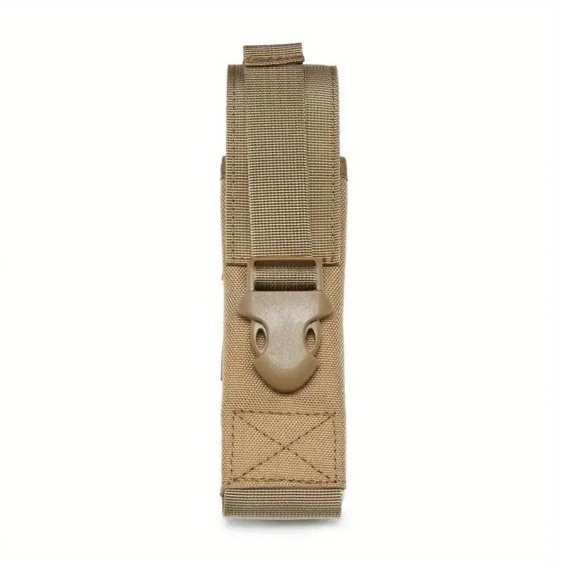 molle flashlight bag tool belt bag outdoor sports camping hiking hunting lighting kit khaki 8