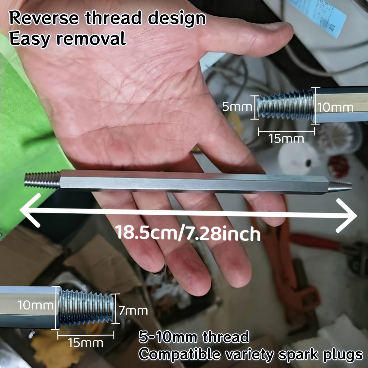 E-shop Zündkerzen-Entfernungs-Werkzeugsatz – Konischer Bohrer speziell für abgebrochene Zündkerzen + Schraubenausdreher für Kfz-Reparatur