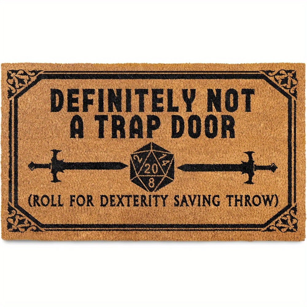 TEMU Not A Doormats Outdoor 16*24in Inch Not A Mat Not A Outdoor Doormats Not A Rug Dnd Decor Funny Nerd Gift Funny Geek Decor Decoration Doormats