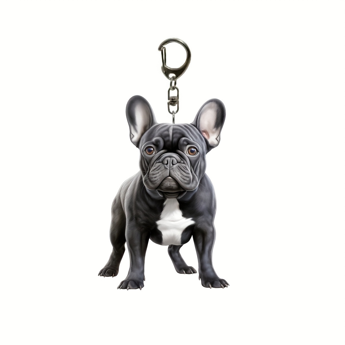 

Cute French Bulldog Acrylic Keychain-cartoon Animal Hanging Ornament, Suitable For Bags And Backpacks, Perfect Gift For Valentine's Day, Dog Accessories 2d