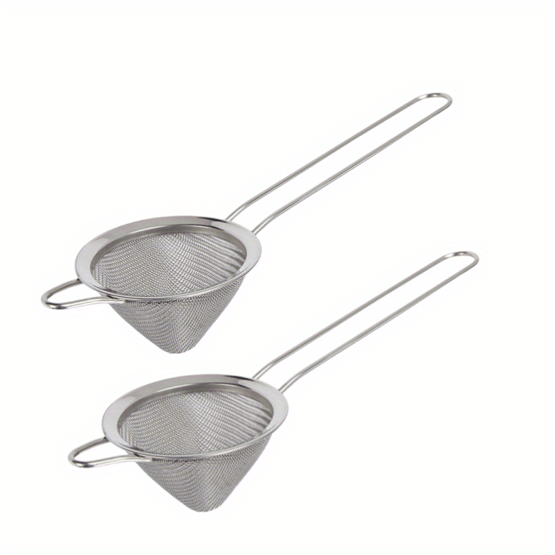 TEMU 1/2 pz. Scolapasta in acciaio inossidabile - Design filtrazione perfetta di e bevande, accessorio , ottimo per preparare limonate e bevande alla