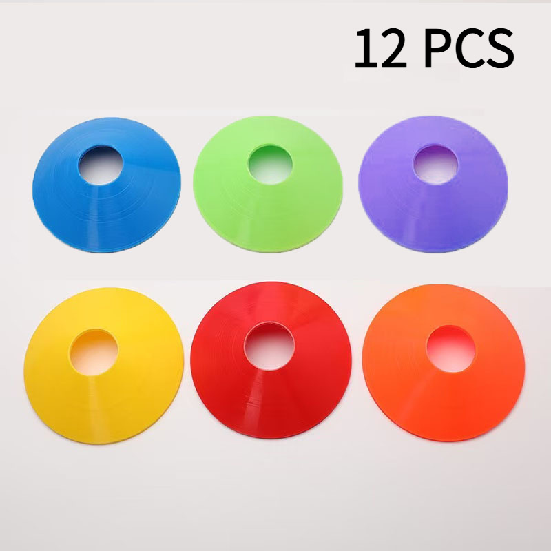 TEMU Multiple Sizes Available - Portable Soccer Training Cones - Pe Material, For Stability - Includes Carry Bag - Available In Orange, Blue, Red,