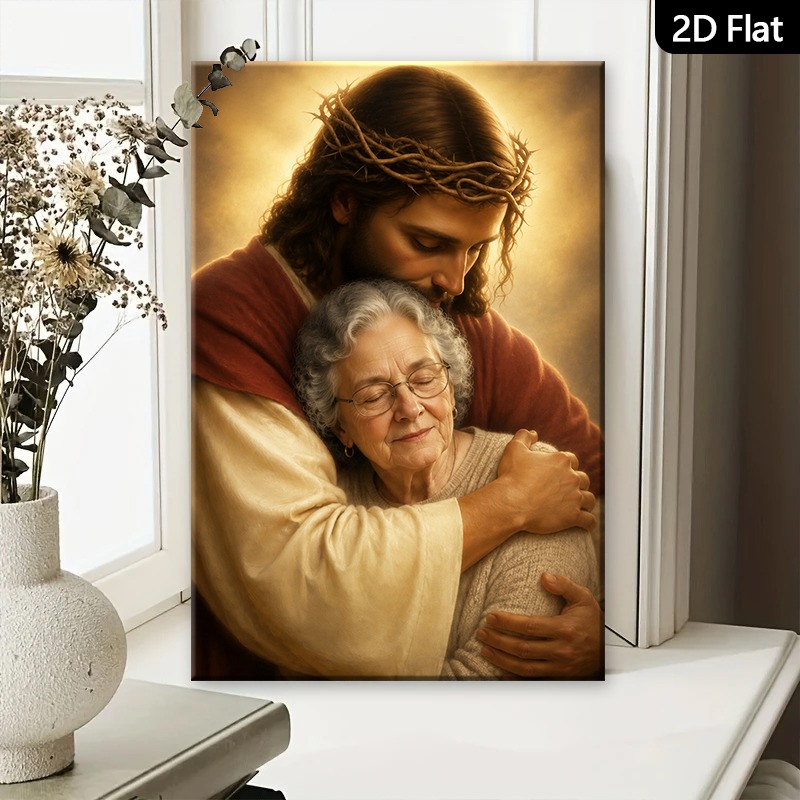 TEMU 2d Flat, 2d Flat, 2d Flat: Your Photo To Create A Custom, Canvas Print Featuring While Wearing Of Thorns. Perfect For Decorating Living Rooms,