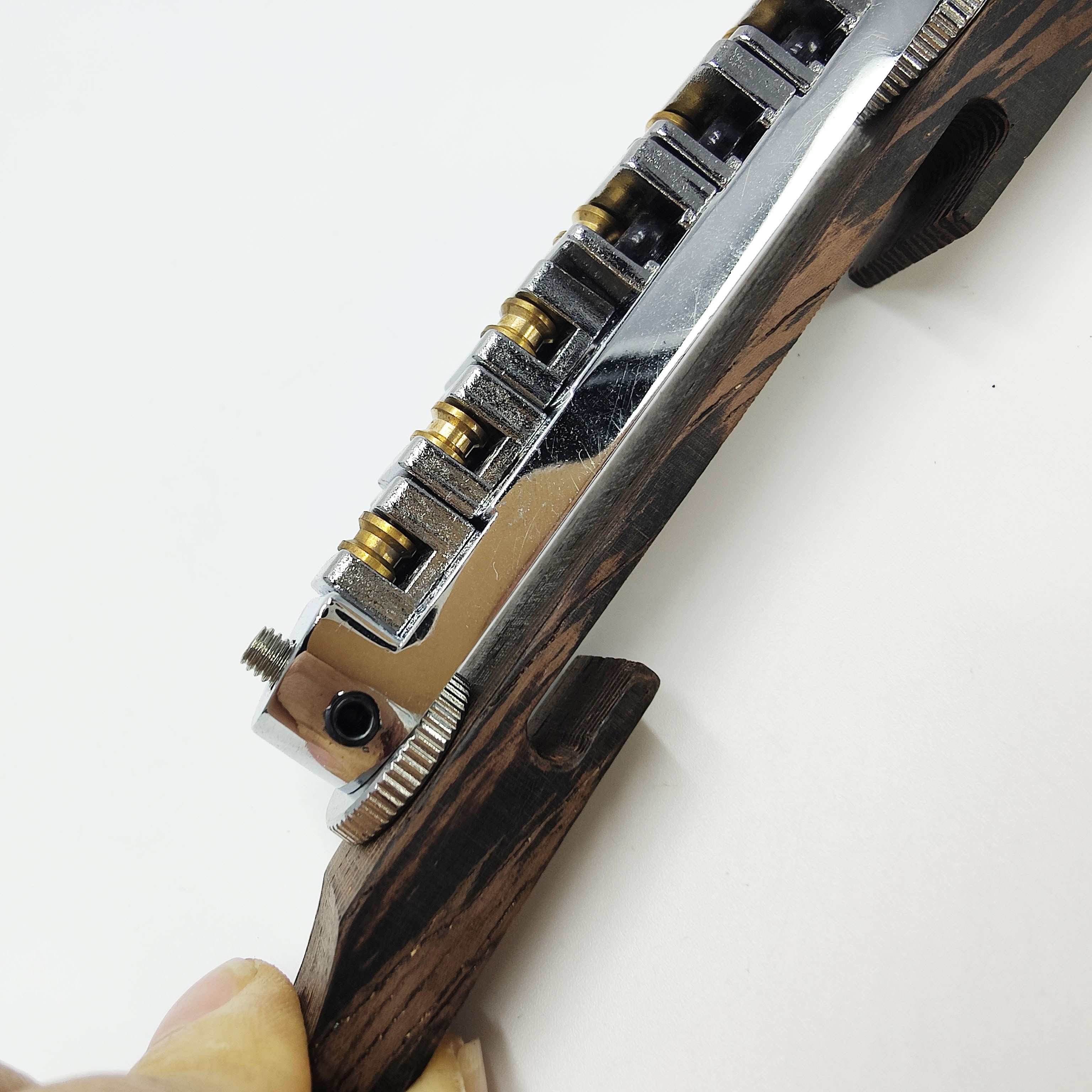 Premium Rosewood Jazz Bridge Set Jazz Electric Guitar Ball Bridge Rosewood Base Bridge Adjustable Traditional Saddle Golden and Silvery Black, Instrument Repair Parts, Guitar Bridge Replacement, Elegant Guitar Accessory, Classic Guitar Hardware, Handfinished Hardware, Highquality Saddle, Replacement Guitar Parts, Jazz Musicians, Guitar Technicians