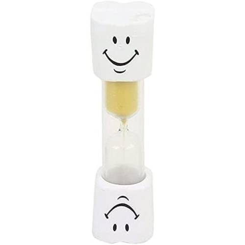 Cute Smiling Hourglass Sand Timer - Portable with & Yellow for Cooking, Brushing Teeth, Classroom Games, Durable Plastic Timer Suitable,, for, for Games, for Toothbrush Timer