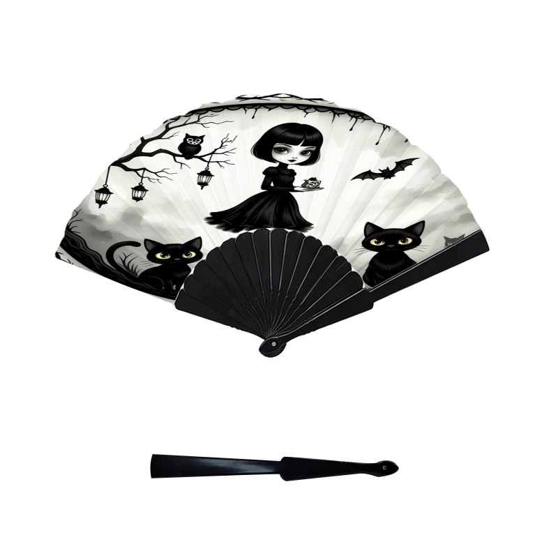 TEMU 1 pieza de gótico de fantasía para mujer - Espeluznante, para enfriar, con y de plástico con estampado gótico, decorativo de enfriamiento para