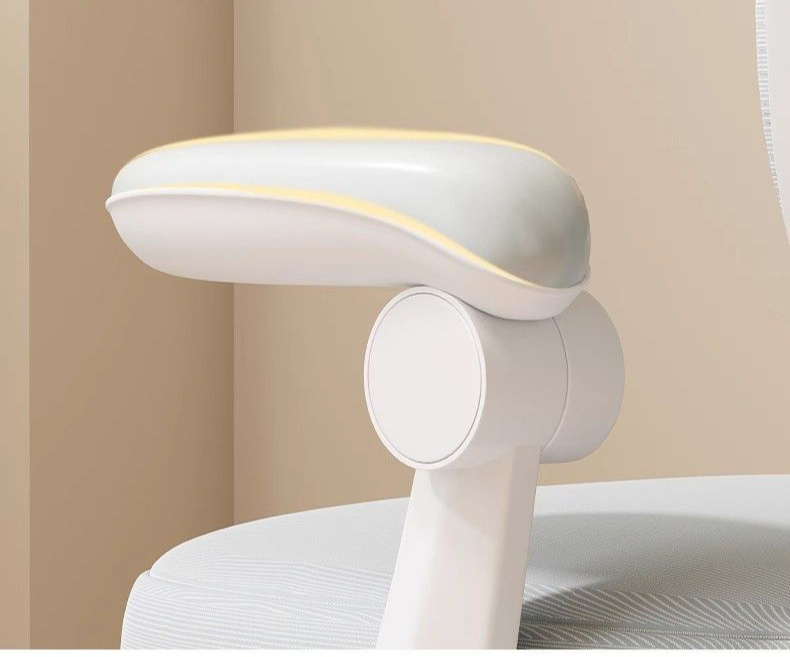 Silla de Trabajo Giratoria Ajustable con Cojín Suave - Silla de Oficina Ergonómica con Movilidad de 5 Ruedas, Estructura de Metal Resistente y Acolchada - Diseño Moderno Rosa y Gris para el Hogar