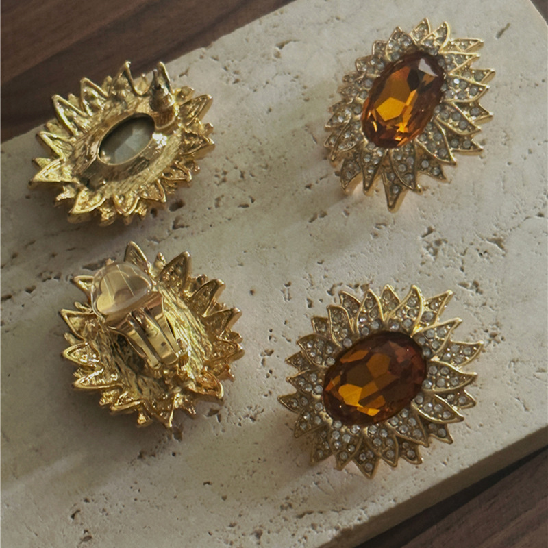 TEMU A Pair Of Vintage- Sunflower Earrings