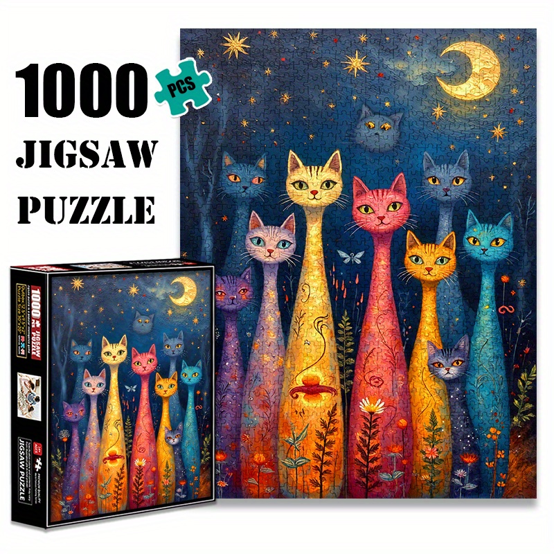 ᵔᴥᵔ犬と猫の写真ジグソーパズル 500ピース 50×75㎝ホワイト額入り