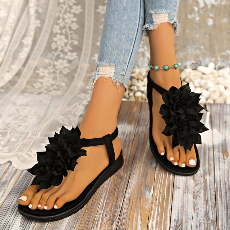 TEMU Rubber Mid-heel(3-5cm) Flat Sandals, Women Shoes