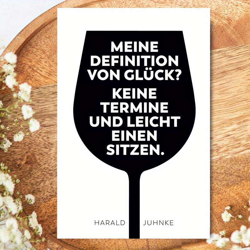 Funny German No Appointments Greeting Card, Spring Gift, 1pc, Perfect For Birthday Spring, Ideal Gift For Friend, Brother, Sister, Son, Daughter, Husband, Boyfriend, Girlfriend, Wife