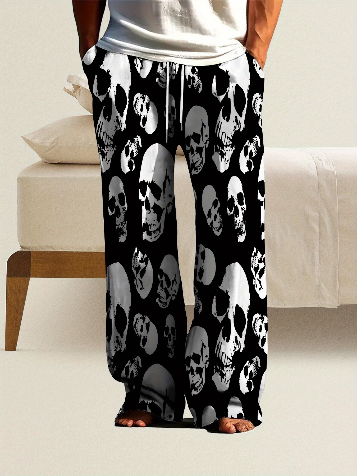 skull pants sold on Temu United States